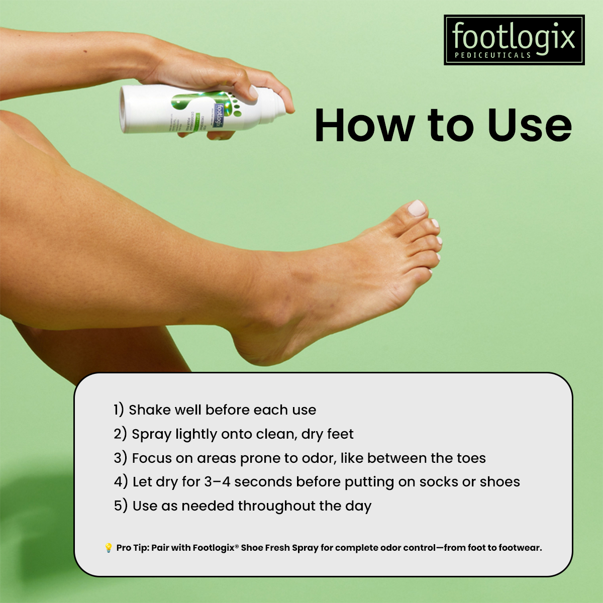 Footlogix - Foot Fresh (Deodorant) Spray - Image 6